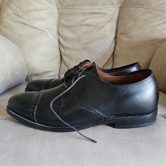 Allen Edmonds Clifton black leather Oxford Dress shoes size 10 - Picture 4 of 10